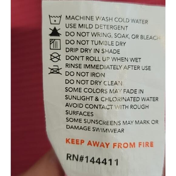 F4A Feather 4 Arrow Venice Ribbed One Piece Cut Out Swimsuit Pink 14 - Picture 4 of 5